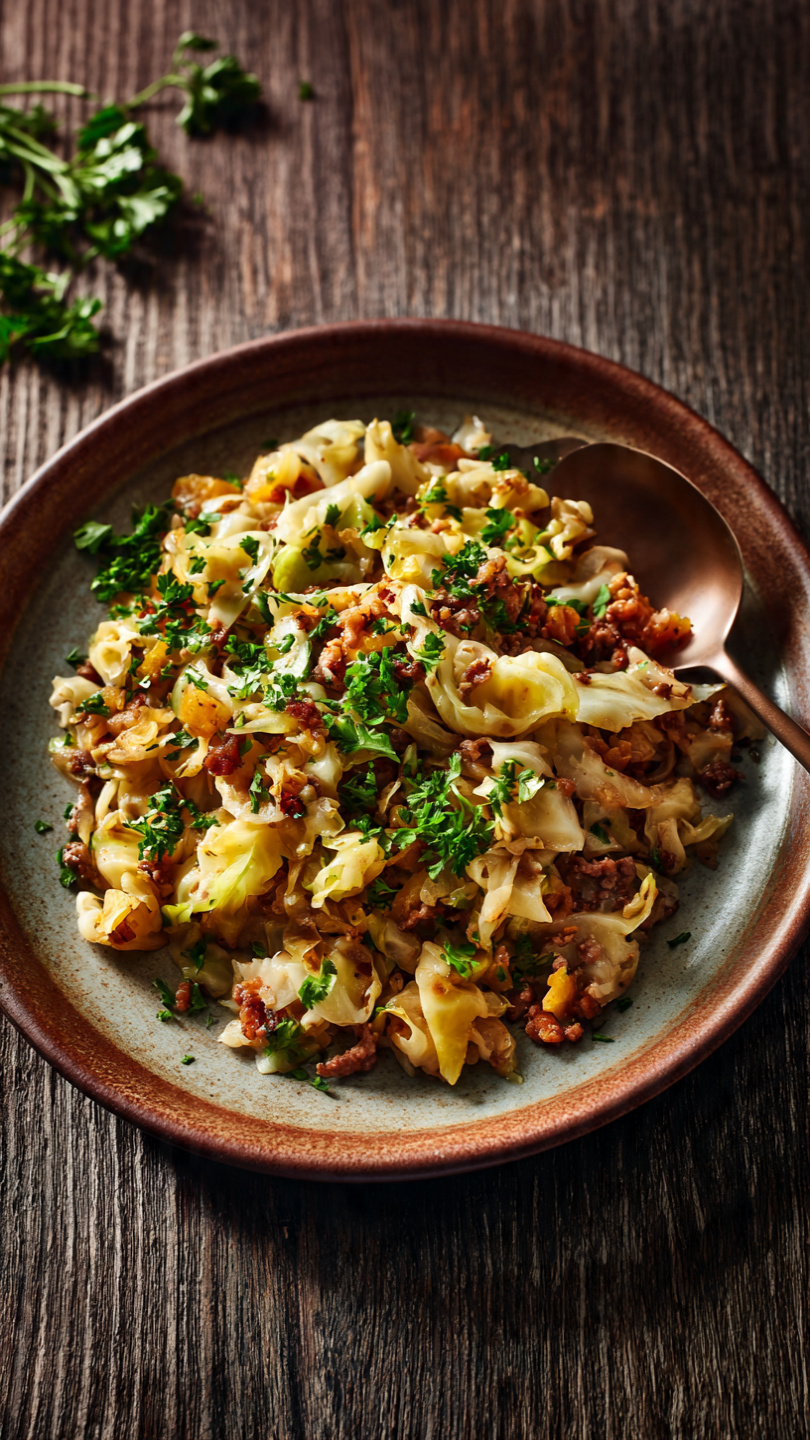 Cabbage and Ground Beef Skillet (Easy One-Pan Dinner)